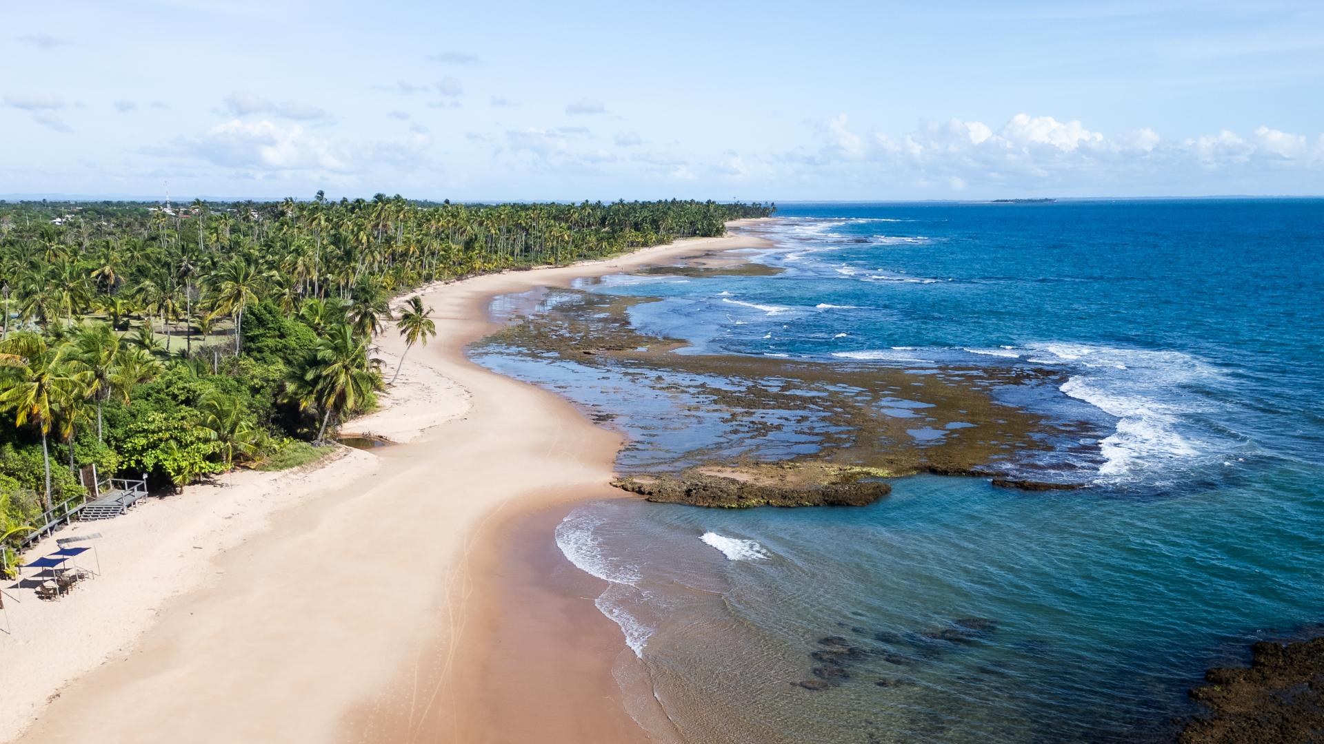 Pôr do sol na Península de Maraú, Bahia